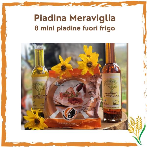 Mini piadine classiche fuori frigo